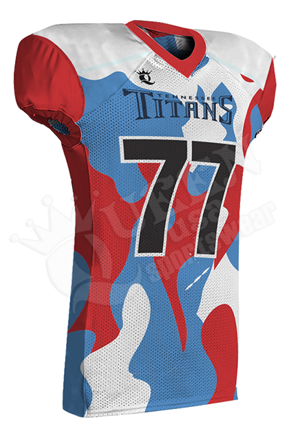 Sublimated Football Jersey Titans Style