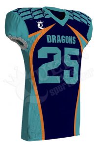 Sublimated Football Jersey - Titans Style