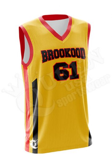 Sublimated Basketball Jersey - Brookood style
