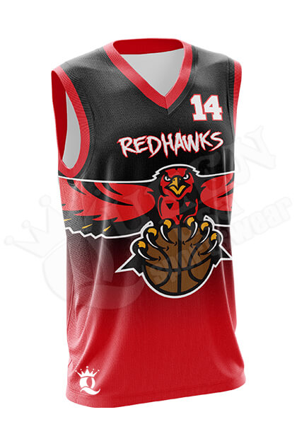 sublimation redhorse basketball jersey design