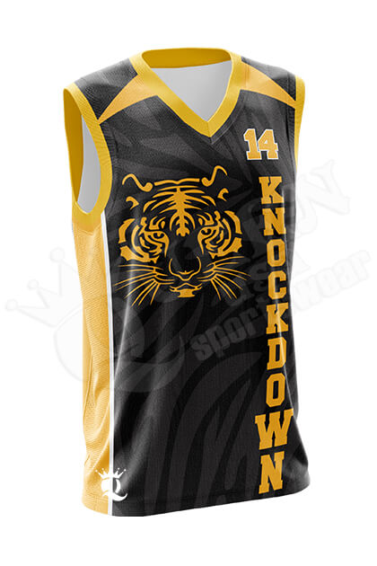 Sublimated Basketball Jersey Knockdown style