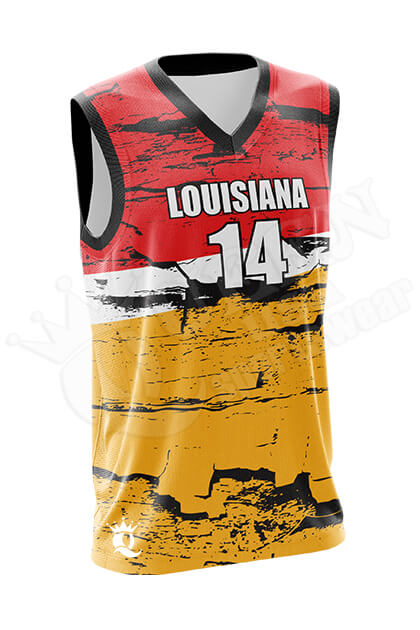 Sublimated Basketball Jersey Louisiana style