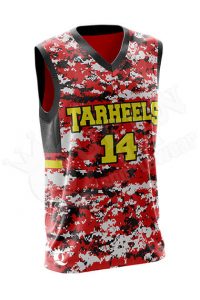 Sublimated Basketball Jersey - Tarheels style