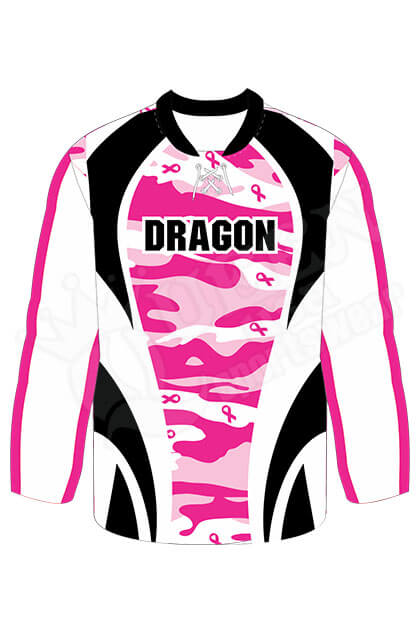 Dragons dye sublimated custom hockey jersey. You can customize with your  name and number!