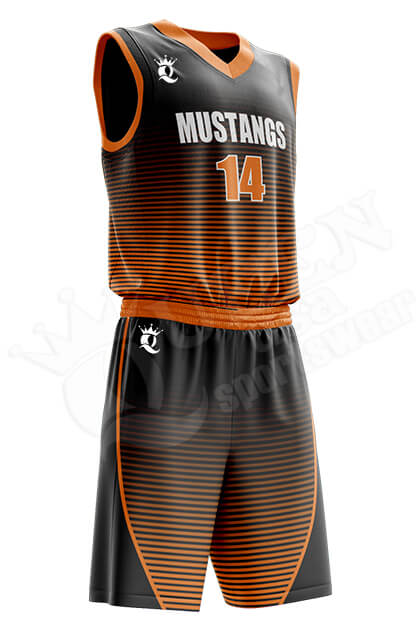 Youth Basketball Uniform Mustang style