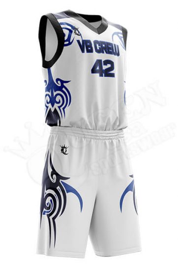 Basketball Uniform - Blue Devils style