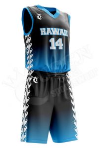 Basketball Uniform - Blue Devils style