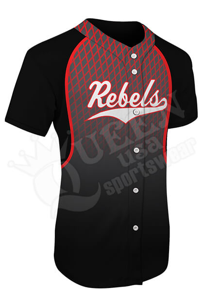 Baseball Jersey Rebels Style