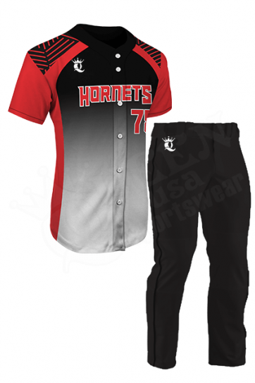 Custom Baseball Uniform - Mustangs Style