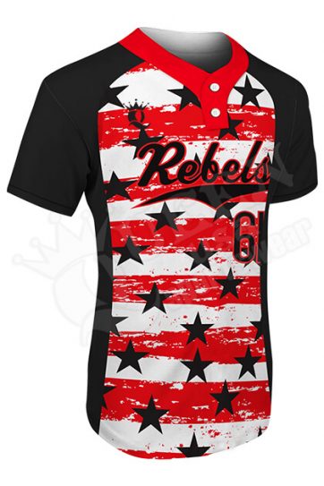 Sublimated Two-Button Jersey - Rebels Style