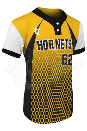 Sublimated Two-Button Jersey - Hornets Style