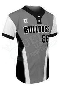 Printed Two-button Jersey - Bulldogs Style