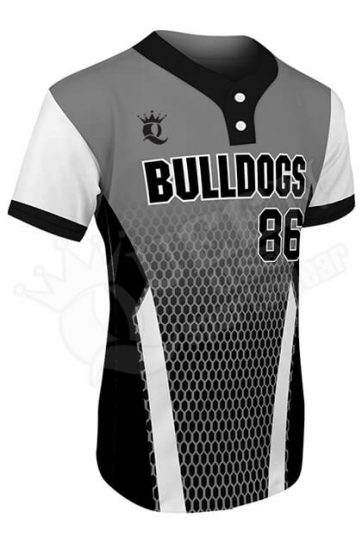 Sublimated Two-Button Jersey - Bulldogs Style