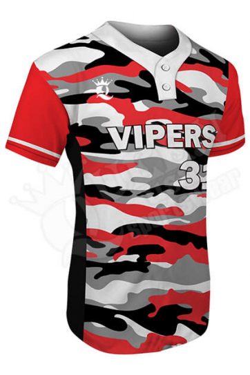 Sublimated Two-Button Jersey - Vipers Style