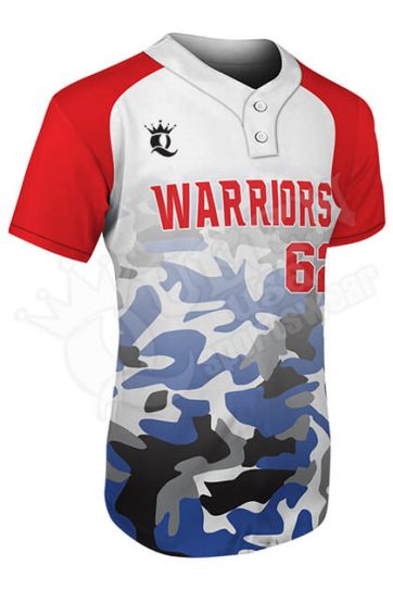 Sublimated Two-Button Jersey - Warrior Style
