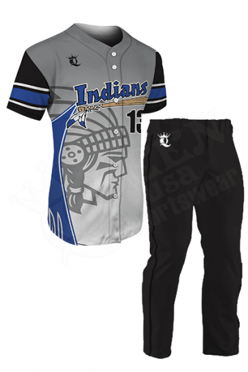 Custom Baseball Uniform - Mustangs Style