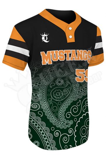 Sublimated Two-Button Jersey - Mustangs Style