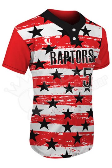 Sublimated Two-Button Jersey - Raptors Style