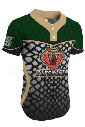 Sublimated Two-Button Jersey - Athletics Style
