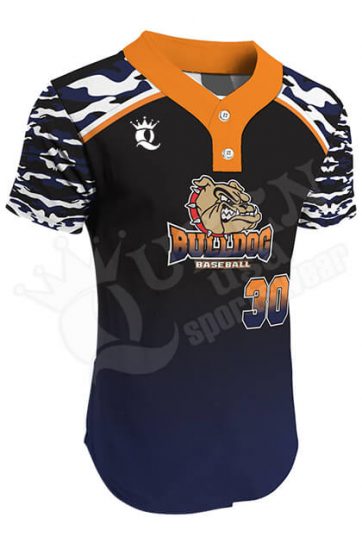 Sublimated Two-Button Jersey - Bulldog Style