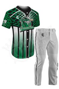 Custom Baseball Uniform - Crocodiles Style