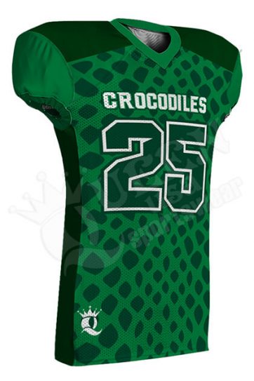 Sublimated Football Jersey - Crocodiles Style