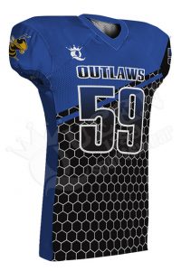 Sublimated Football Jersey - Crocodiles Style