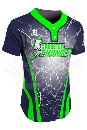 Sublimated Two-Button Jersey - Crosstow Thunder Style