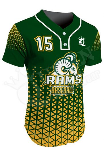 Sublimated Two-Button Jersey - Rams Style