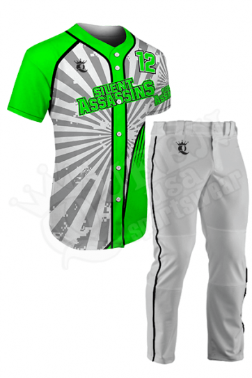 Custom Baseball Uniform - Silent Assassins Style