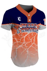 Sublimated Two-Button Jersey -Texas Twisters Style