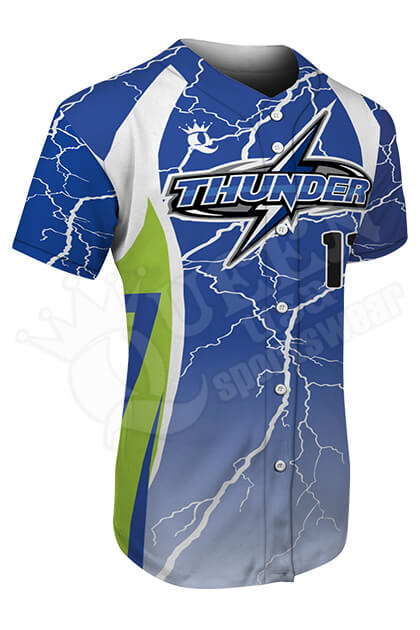 1081 | Thunder Full Dye Sublimation Men’s Custom Softball Jerseys :: Custom  Softball Jerseys