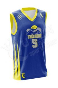 Sublimated Basketball Jersey - Hawk style