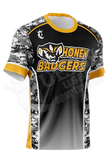 Crew Neck Baseball Jersey - Honey Badgers Style