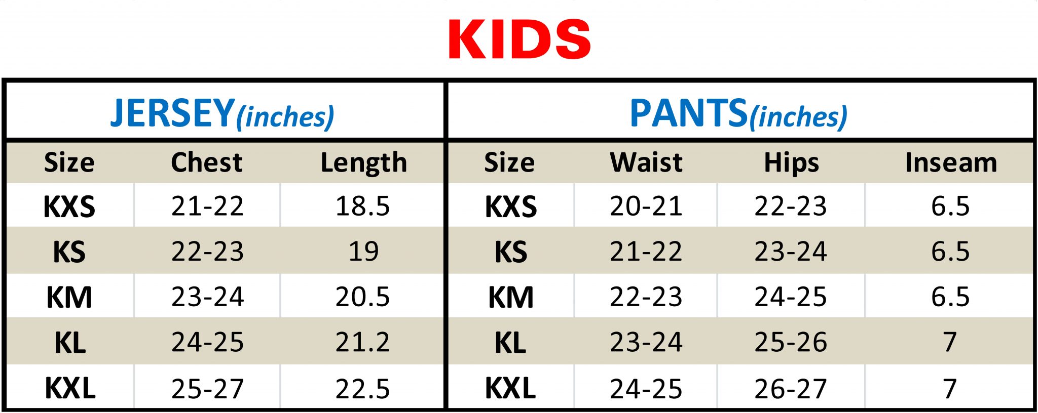 Size flag football uniform