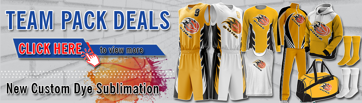 Basketball Uniforms - Custom Designs & Discounted Team Packs