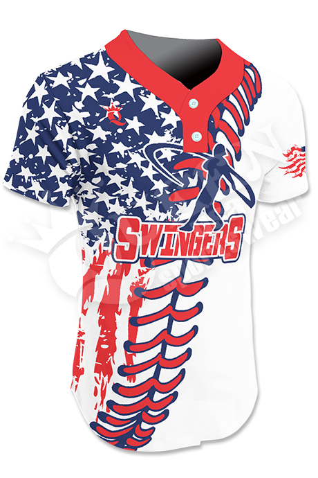Two-Button Softball Jersey - Swingers Style