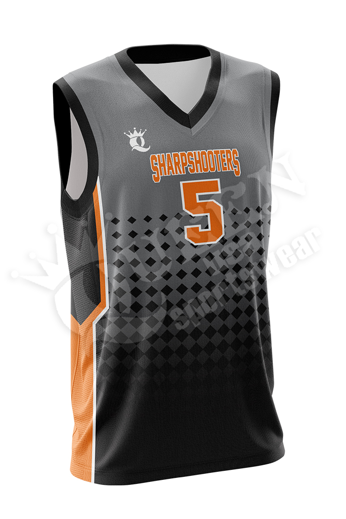 Sublimated Basketball Jersey Sharpshooters style