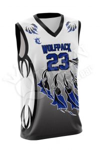 Sublimated Basketball Jersey - Wolfpack style