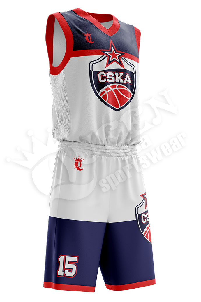 Reversible Basketball Uniform CSKA Style