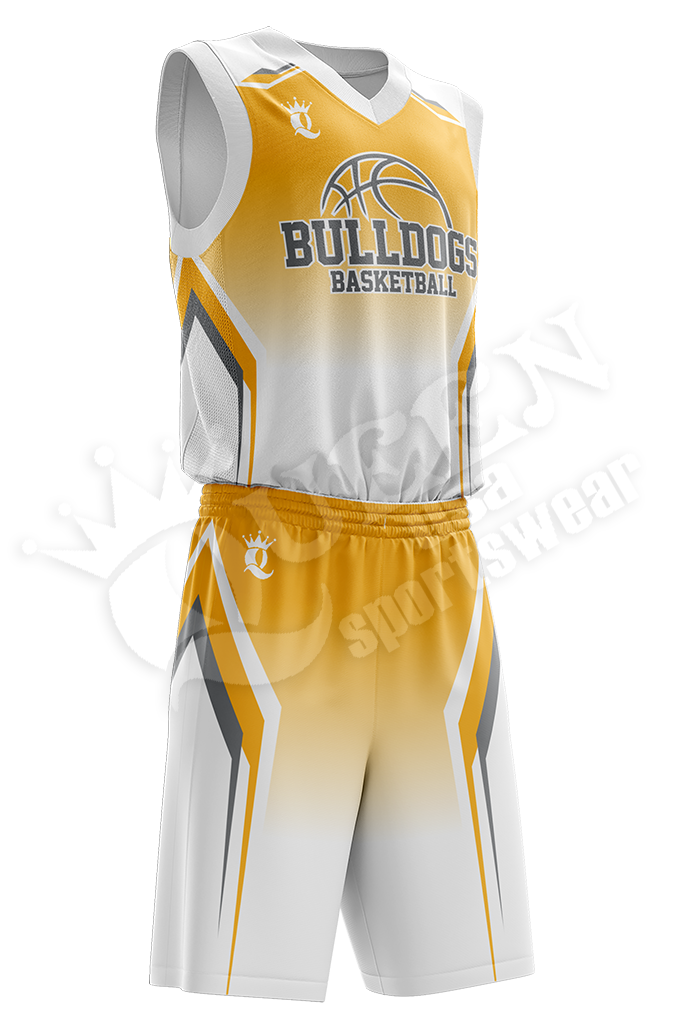 Sublimated Basketball Jersey Bulldogs style