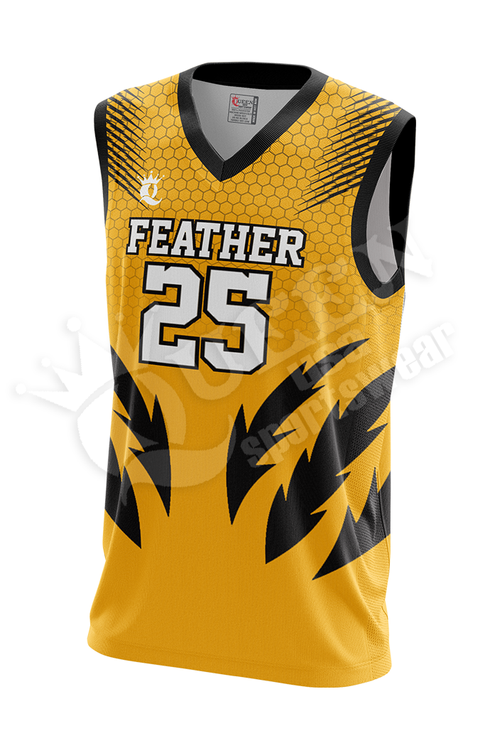 Sublimated Basketball Jersey Feather style