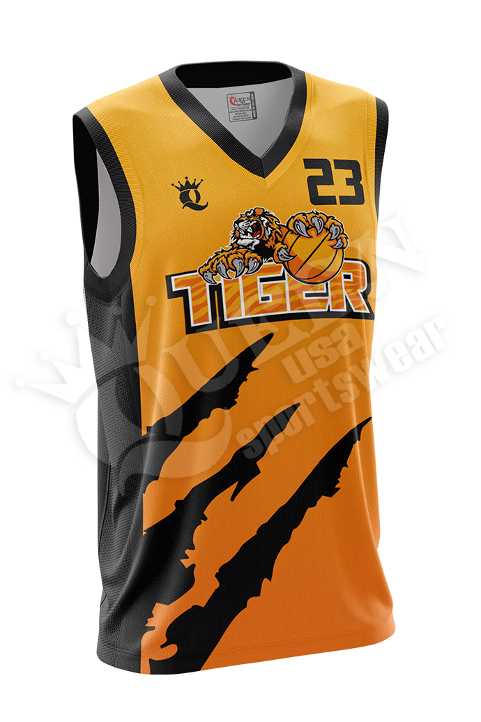 basketball jersey tiger design
