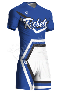 Custom Cheerleading Uniform - Rebels stlye
