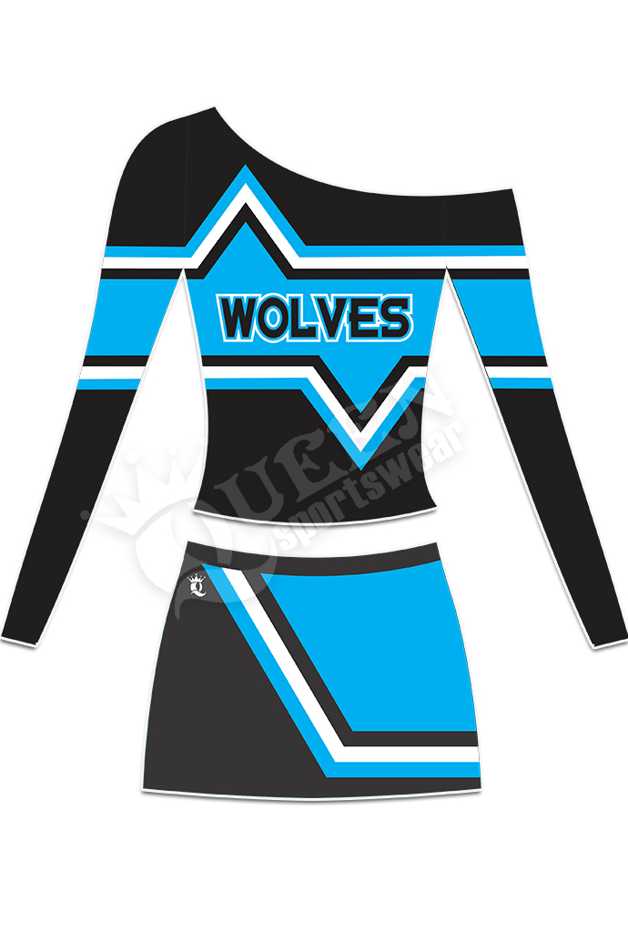 Custom Cheerleading Uniform Wolves Style