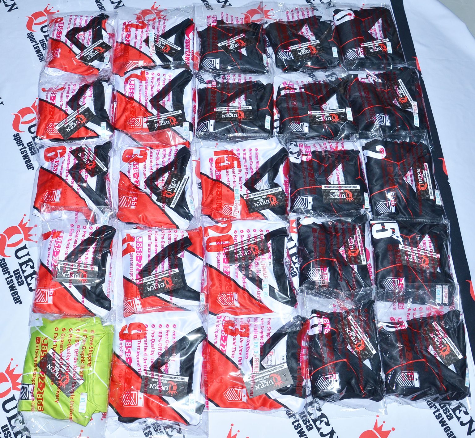 Team Sports Uniforms Queen Sportswear Custom Team Packages