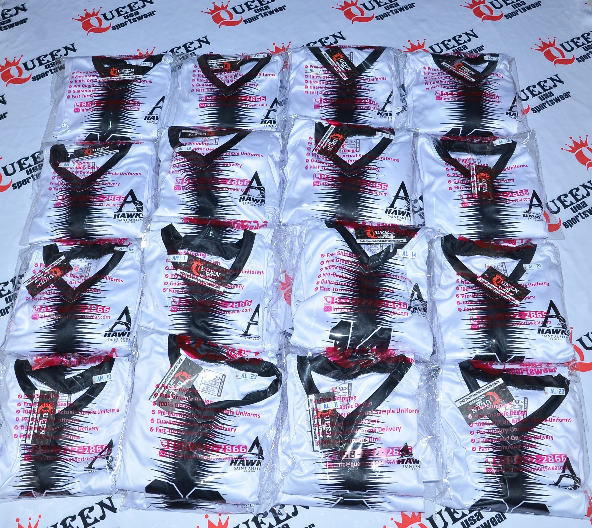 Team Sports Uniforms Queen Sportswear Custom Team Packages