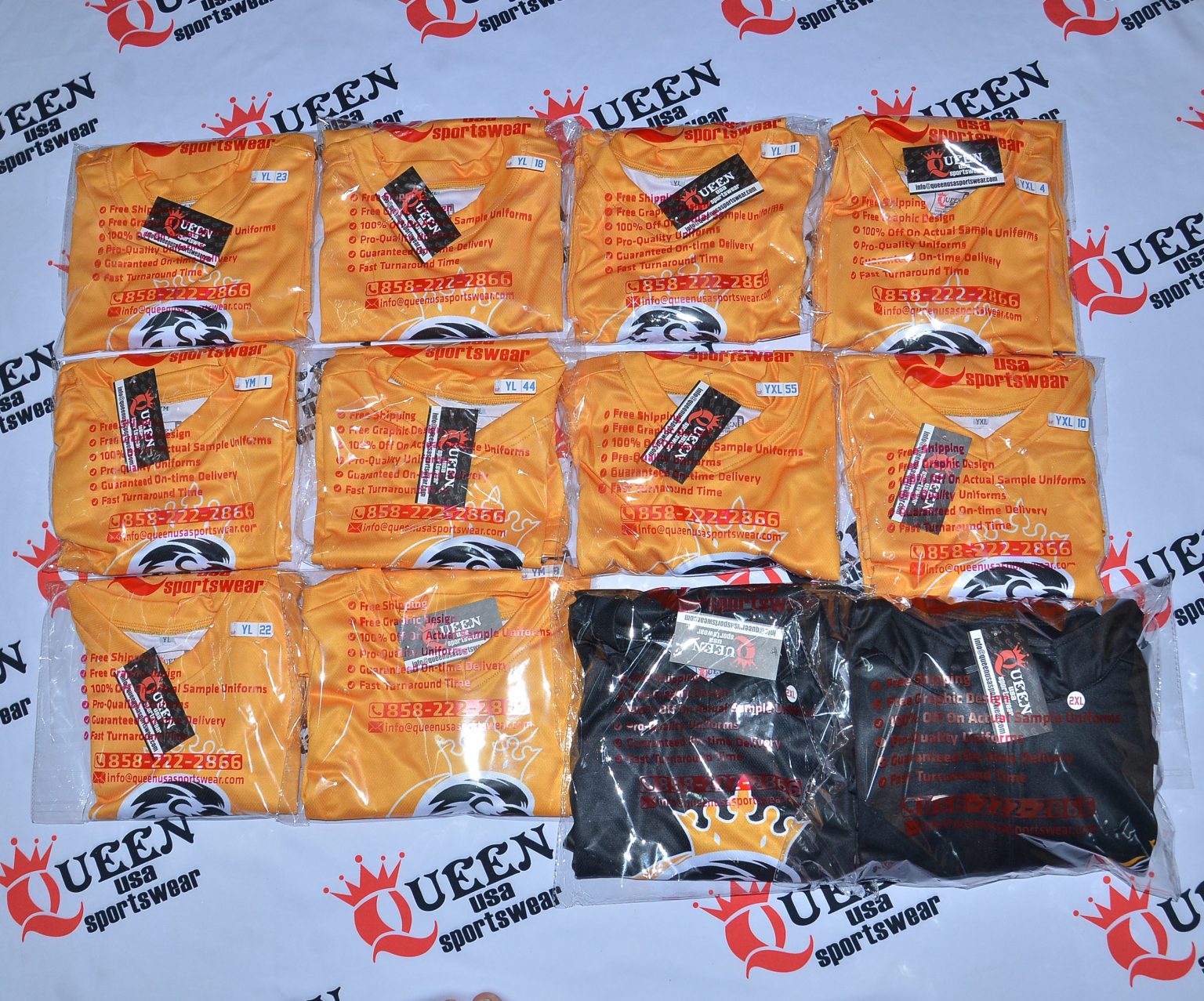 Team Sports Uniforms Queen Sportswear Custom Team Packages