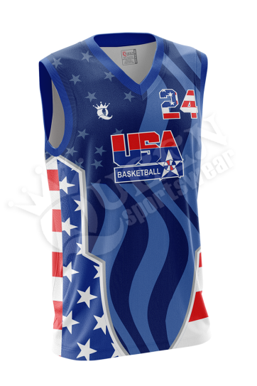 Sublimated Basketball Jersey - USA style