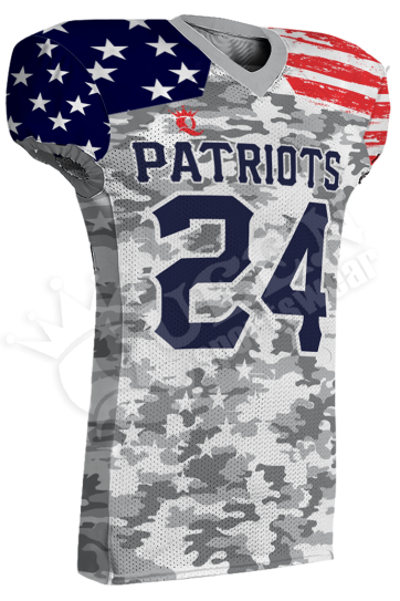 Sublimated Football Jersey - Patriots Style (Special)